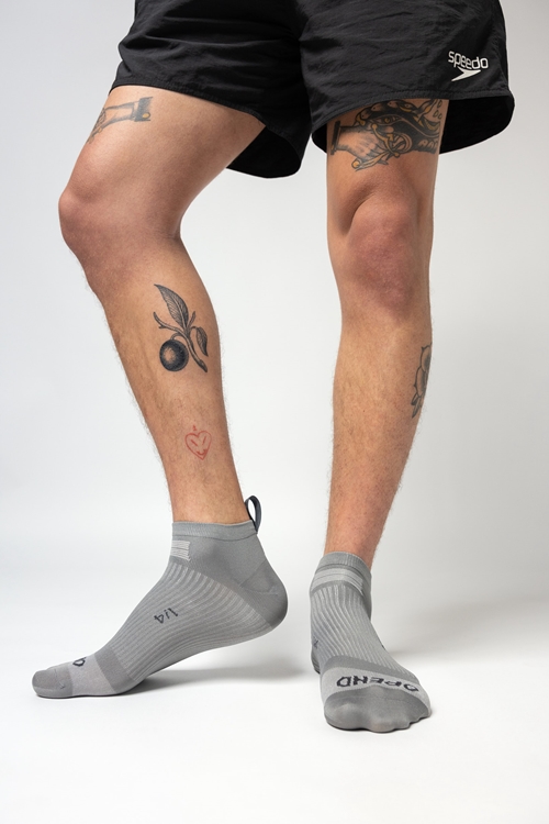 OPEND Socks 1/4 2.0 Community Grey- Sport Socken - 03